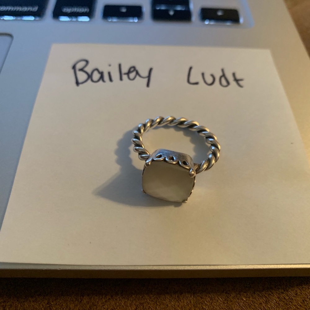 Pandora mother of pearl ring